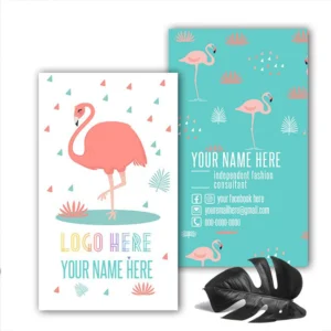 Flamingo Teal Business Card
